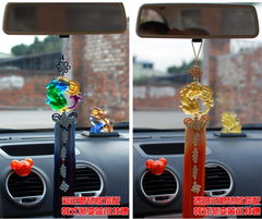 平安驾驭，祥瑞随行 古法琉璃貔貅汽车挂件，为爱车注入典雅与守护